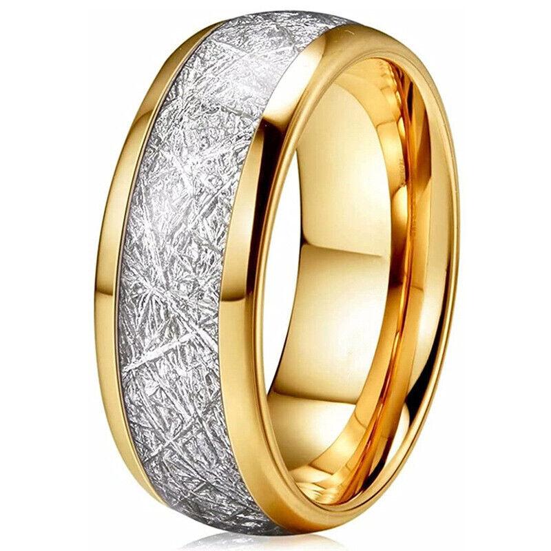 Charm Couple Rings Romantic Women Rhinestones CZ Rings Set Trendy Men Stainless Steel Rings Wedding Band Jewelry For Lover Gifts