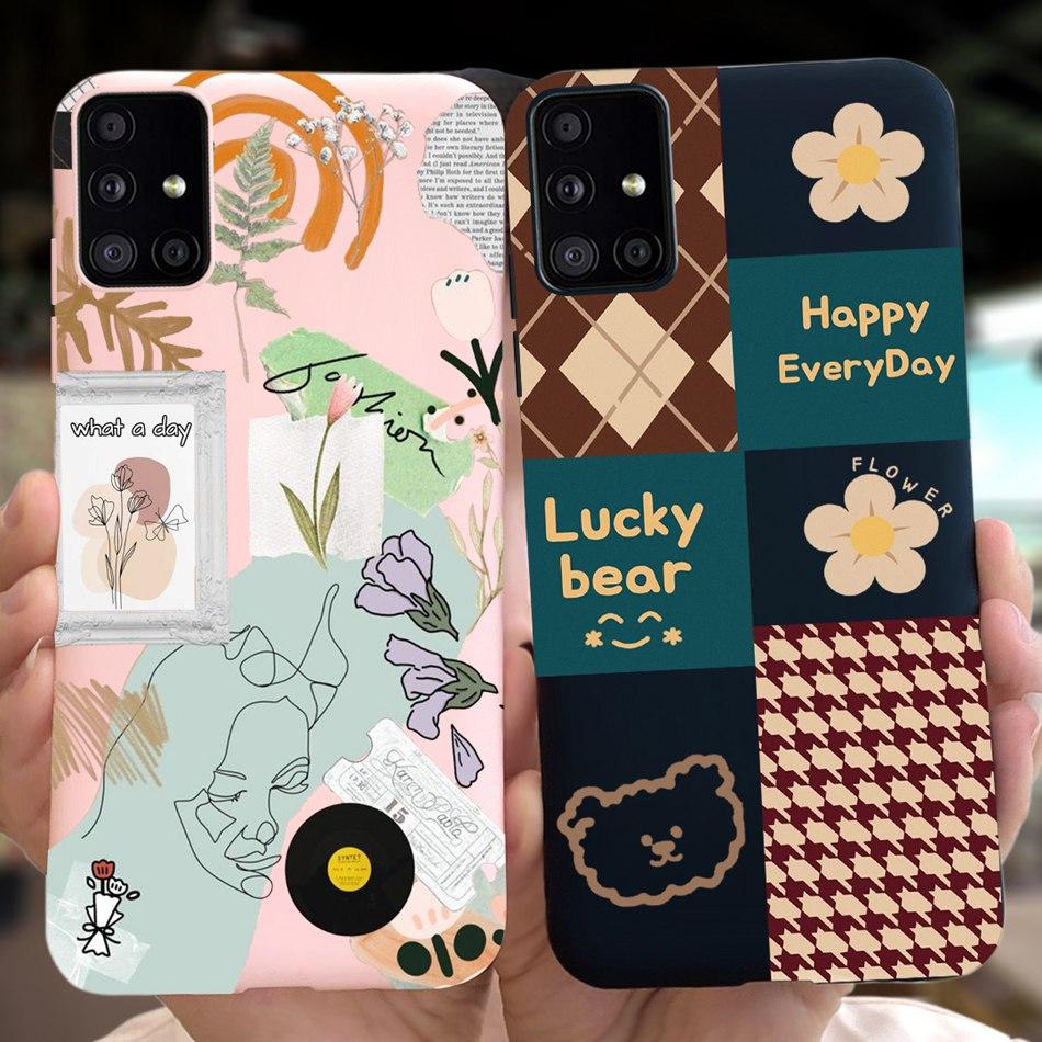 Милый Мультяшный Чехол Для Телефона Samsung Galaxy M51 M31 Конфетный Цвет Мягкий Силиконовый Задний Чехол Для Samsung M51 SM-M515F M31 Prime M315F