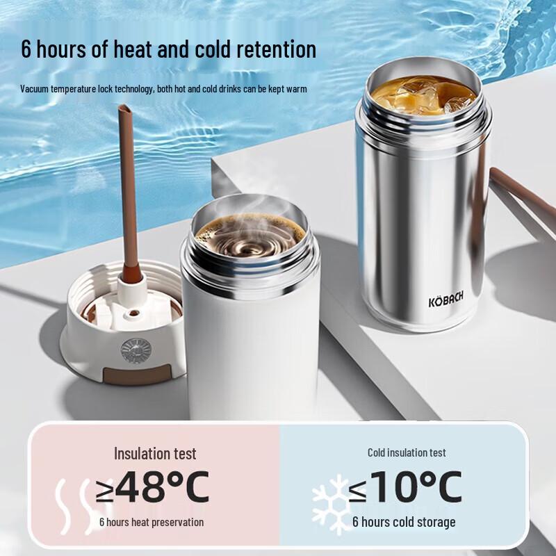 Kangbach 400ml Antibacterial Titanium Insulated Coffee Mug