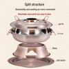 Qiwei Traditional Beijing Yuan Yang Copper Charcoal Hot Pot