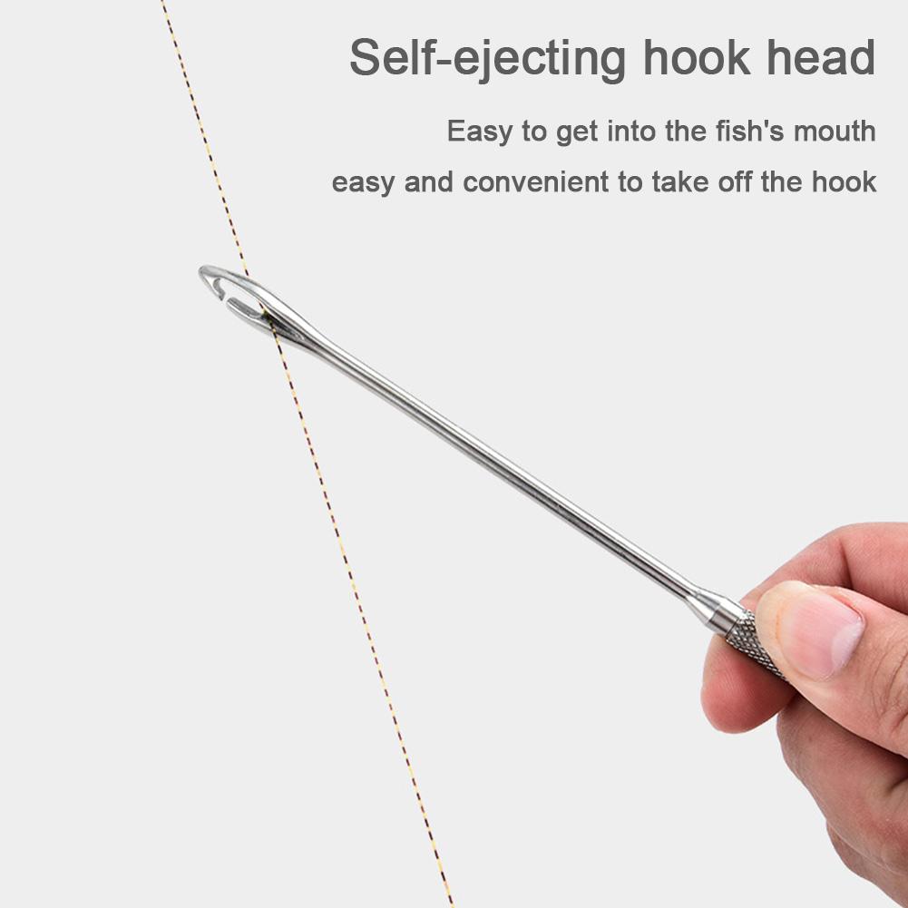 Stainless Steel Fishing Hook Remover Portable Fishing Hook Detacher Unhooking Device Fishing Tools