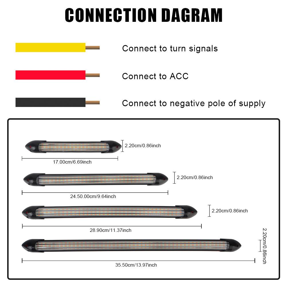 2 шт./компл. Автомобильный ДХО Дневной ходовой свет Светодиодный указатель поворота Универсальный автомобильный Стримерный поток Дневной свет Автостайлинг Автомобильная фара Последовательная полоса