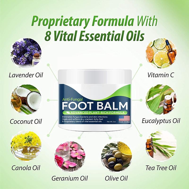Foot Cure All-Natural Plant Foot Balm – увлажняющий крем для ухода за ногами для сухой кожи
