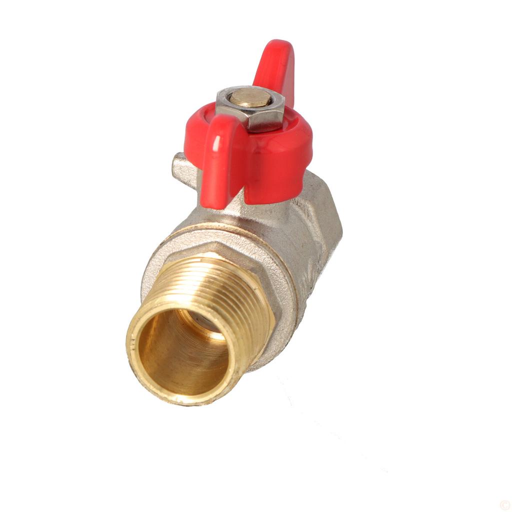 Nickel-plated ball valve with aluminum butterfly gland (MAl) (version N
