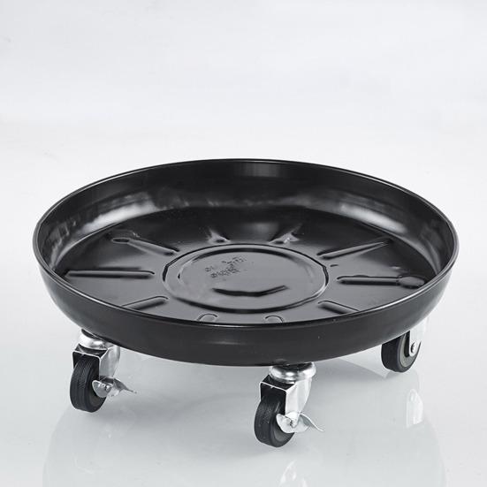 Металлическая тележка для растений с колесами, прочная, вращающаяся на 360 градусов, круглая колесная подставка для растений, основание для горшка с деревом и цветком