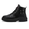 Martin Boots Men's Shoes Winter High-top Leather Men's Leather Shoes Black Locomotive Leather Boots Anti-splash Tooling Boots