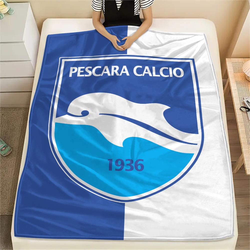 1PC Delfino Pescara 1936 Print Flannel Blanket, High quality All Seasons, Home Decor, Warmth and Comfort, Perfect for Christmas Gifts