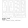 Рождественский трафарет для печати следов, многоцелевой многоразовый праздник, сделай сам, настенная живопись, ремесленный проект, набор шаблонов для следа эльфа Санта-Клауса
