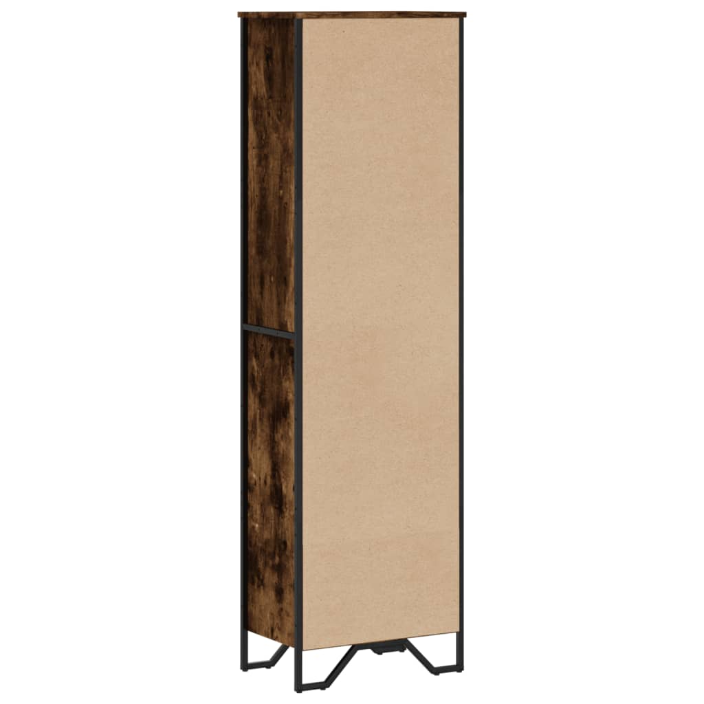 Vidaxl Regał, Przydymiony Dąb, 50X31X169 Cm, Materiał Drewnopochodny