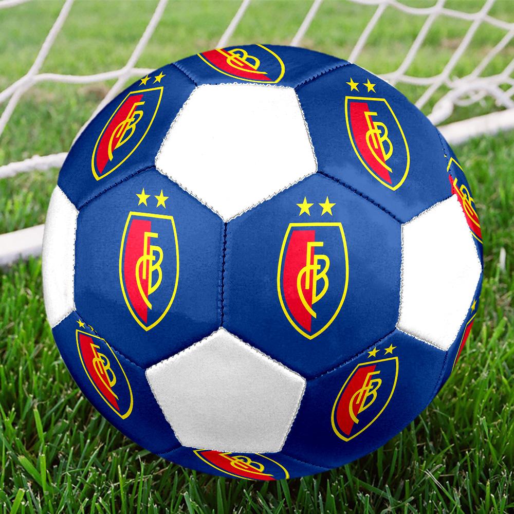 1 шт. Футбольный мяч FC Basel 1893, размер 5, Praha, Мяч для мини-футбола, Цветной, Для всех возрастов, Машинная строчка, ПВХ, Готов к соревнованиям, Прочный, Высокий отскок