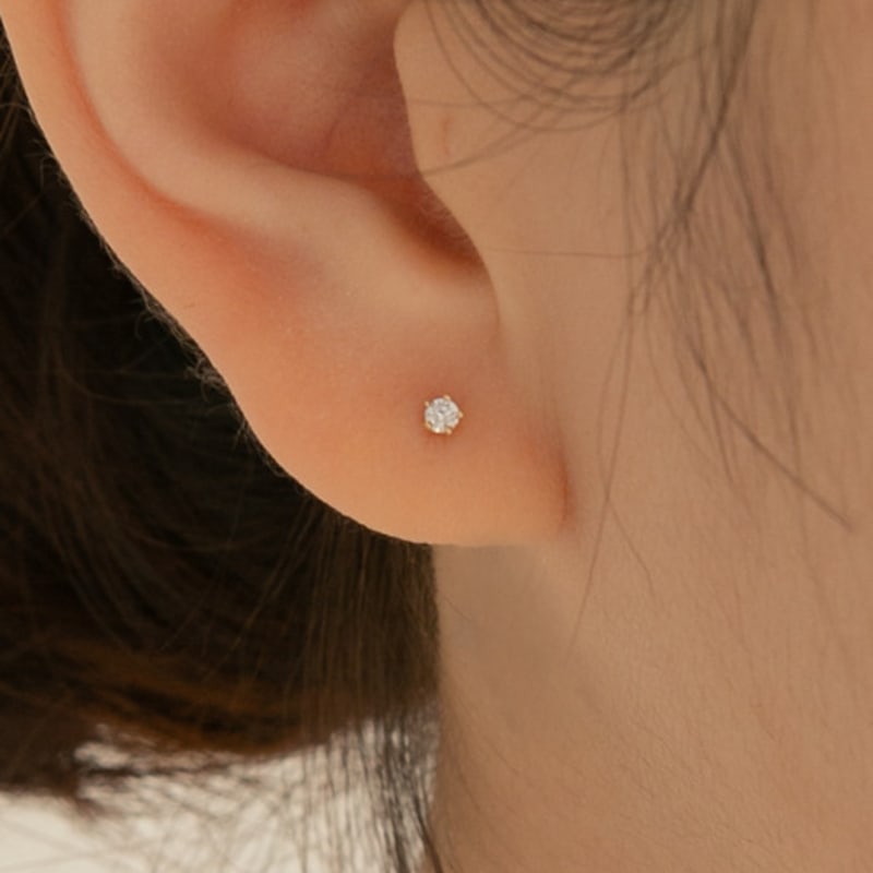 LUNNE 14k 2mm 5-prong mini Q piercing (14k gold) (bar thickness 1mm) #PIB09