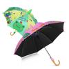 Cartoon Frog & Giraffe Kids' Umbrella - Ice Cream Design, Hook Handle, Waterproof, UV Protection