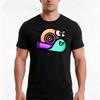 Футболка с принтом Turbo Snail Летняя Повседневная Хлопковая футболка Оверсайз Уличная одежда Топы Винтажный Графический принт Свободный крой Короткий рукав