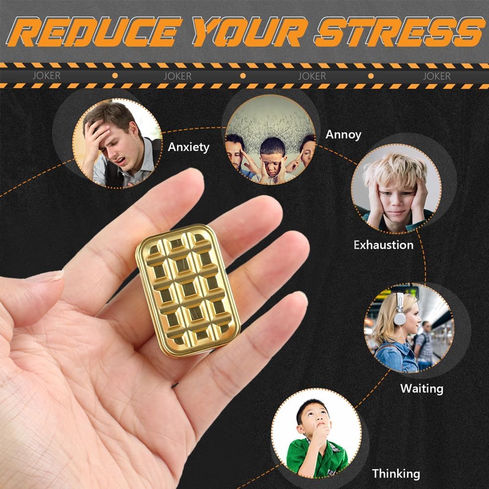 Металлический кирпичный слайдер, магнитная металлическая игрушка-фиджет, игрушки-фиджет для повседневного использования, игрушки для снятия стресса и тревожности при СДВГ, тактильные слайдеры, идеальные подарки