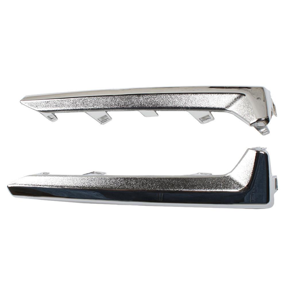 Левый и правый хромированный пластиковый комплект из 2 накладок на противотуманные фары для Subaru Forester 2017-2018