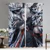 Arknights Curtains for Living Room Curtain for Room 2 Panel Home Interior Curtains Halloween Decoration Partition Shades Kitchen