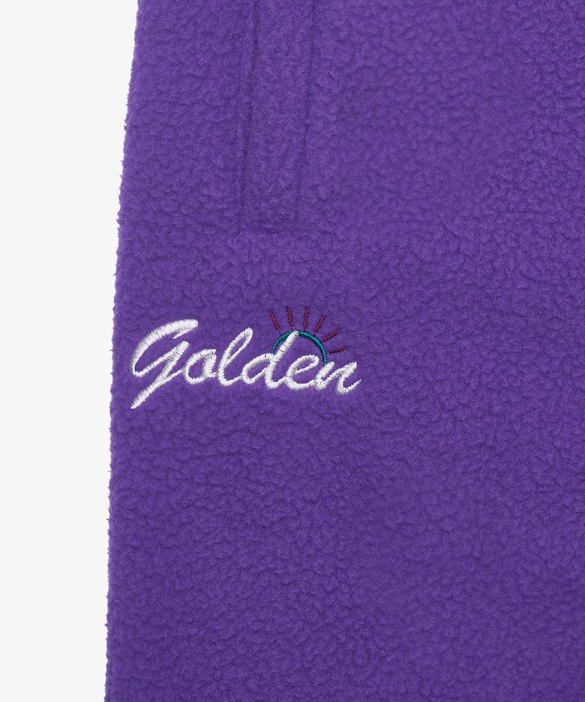 GOLDEN SUNSHINE Sherpa Fleece Jogger Pants_Purple