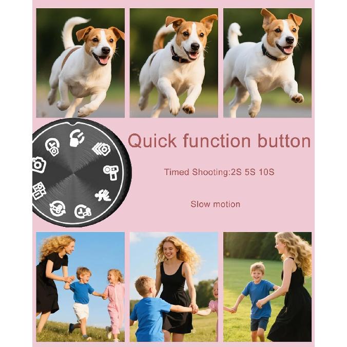 FLATIC Цифровая камера, 5K 75 МП Камеры для Фотосъемки с WiFi и картой памяти 64 ГБ, Автофокус Камера для Влогинга на YouTube с поворотным экраном 180°,