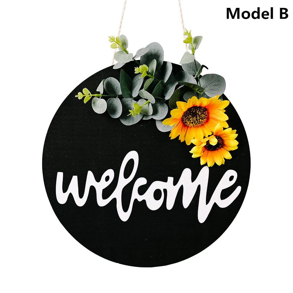 Подарок Фермерский Дом Декор Подсолнух и Бант Знак Добро Пожаловать Домой Приветственный Венок Знак Декор для Входной Двери