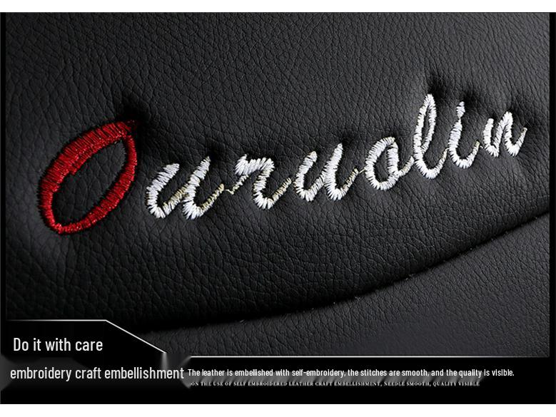 2022 All-Season Full Leather Car Seat Cushion with Fixed Waist Design