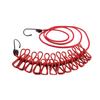 Portable Clothesline With 12 Clothespins, Windproof Travel Clothesline Stretchy Retractable Elastic Laundry Clothes Line