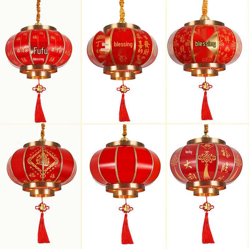 Jun Ding Ying 2025 Outdoor Waterproof Copper Garden Hanging Lantern