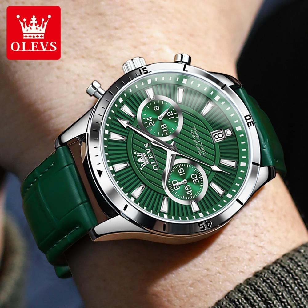 Модные мужские часы бизнес светящиеся кварцевые водонепроницаемые хронограф календарь новые мужские наручные часы