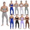 Mens Striped Workout Jumpsuit Sleeveless Tank Unitard Long Pants Athletic Gym Performance Wear