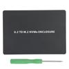 Hard Disk Box U2BOX PCIE3.0 NVME To U.2 Adapter Card SFF8639 Aluminum U2 SSD EnclosureBlack (Not