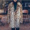 Spring, Autumn and Winter New Specials, Rabbit Fur and Leopard Print Imitation Fur Jacket, Fashionable Medium and Long Fur Coat, Women's Tide To Keep
