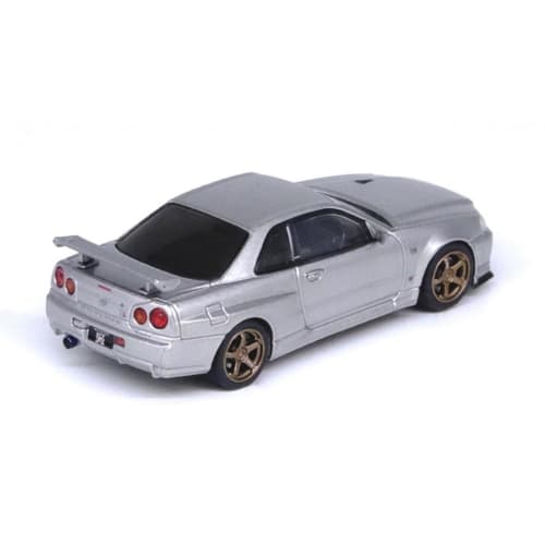 Inno Models 1/64 Nissan Skyline GT-R (Р34) V-Spec II Серебряный готовый продукт
