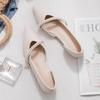 Fashion With Medium Heels Shoes for Women 2024 Wedding Bride Shoe White Ladies Summer Footwear Pearl Office Slip On Lastest Casual Trend