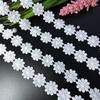 10-Petal Daisy Milk Silk Lace: 2.5cm Handmade Clothing, Hair Accessories, & Christmas Decor