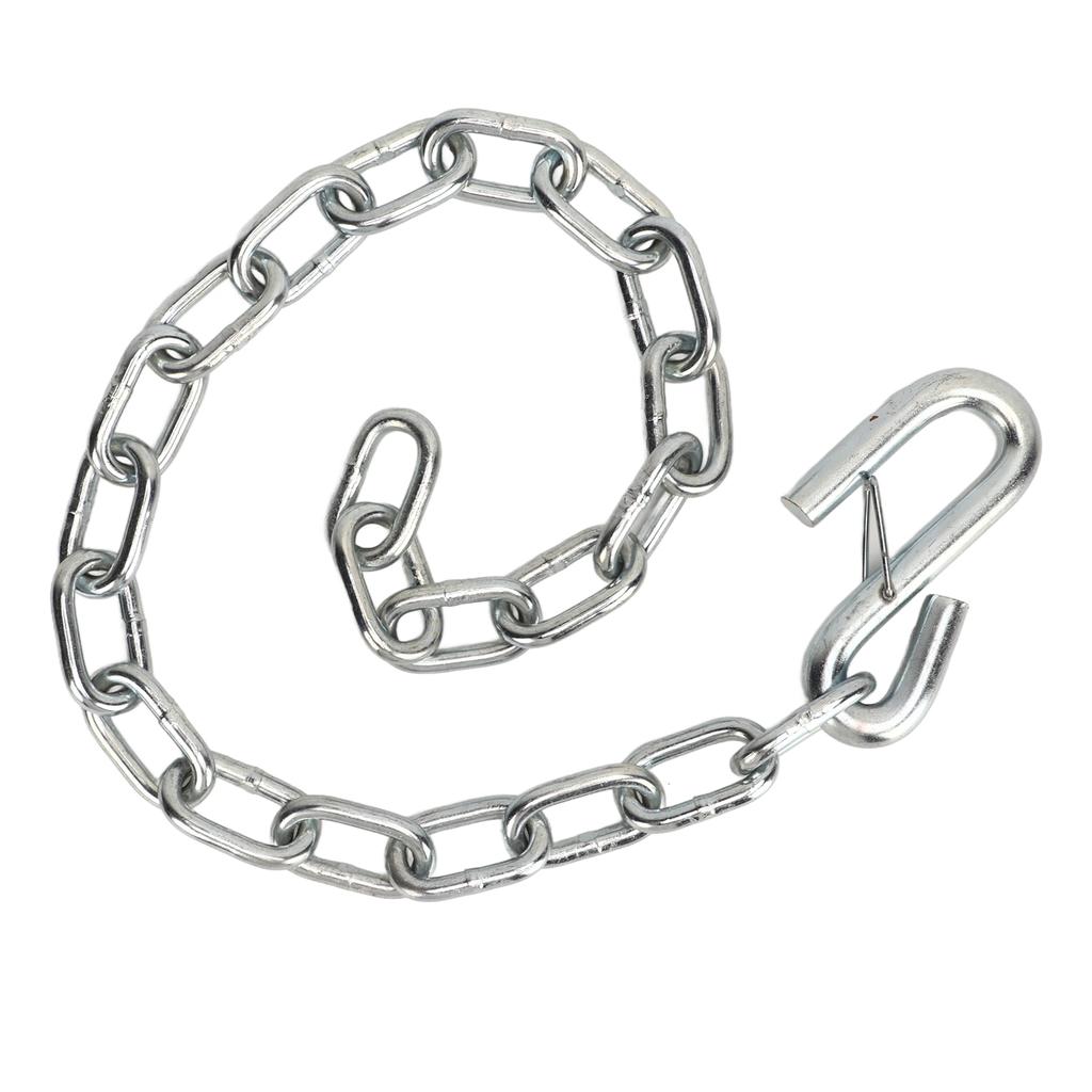 Страховочная цепь для прицепа, усиленная, 3500 фунтов, страховочные цепи с S-образными крюками с двойным пружинным зажимом, буксировочные тросы для прицепа, дома на колесах