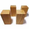 Japanese Zelkova Wood Planks, Squared Timber Blocks, 40mm X 40mm X 80mm, Knot-Free, Set of 4