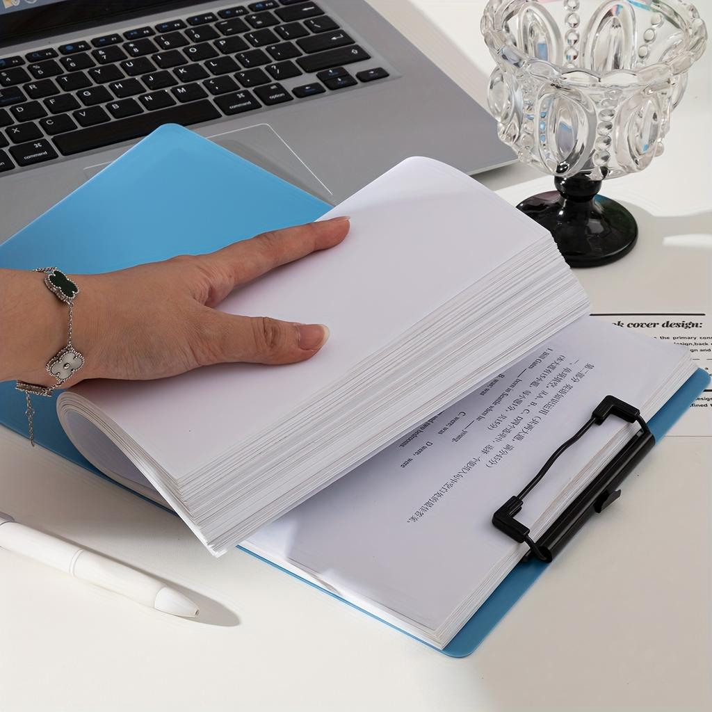 5pcs Vibrant Gradient A4 Clipboards - Durable Writing Boards with Secure Metal Ring Binder Clip - Perfect for Teacher