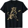 Rock Cat Playing Guitar - Funny Guitar Cat T-Shirt