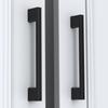 Matte black furniture handle for kitchen cabinets and drawers 128 mm matt