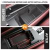 Car Armrest Storage Box For BMW 5 Series G30 G31 2020-2023 Central Control Organizer Tray Auto ABS Interior Accessories