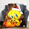 1pc Tweety Bird Blanket Lightweight Flannel Throw For Sofa, Bed, Travel, Livingroom, Office, Couch, Chair, And Bed