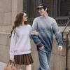 TonLion 2025 Fall/Winter Unisex Gradient Round Neck Knit Sweater
