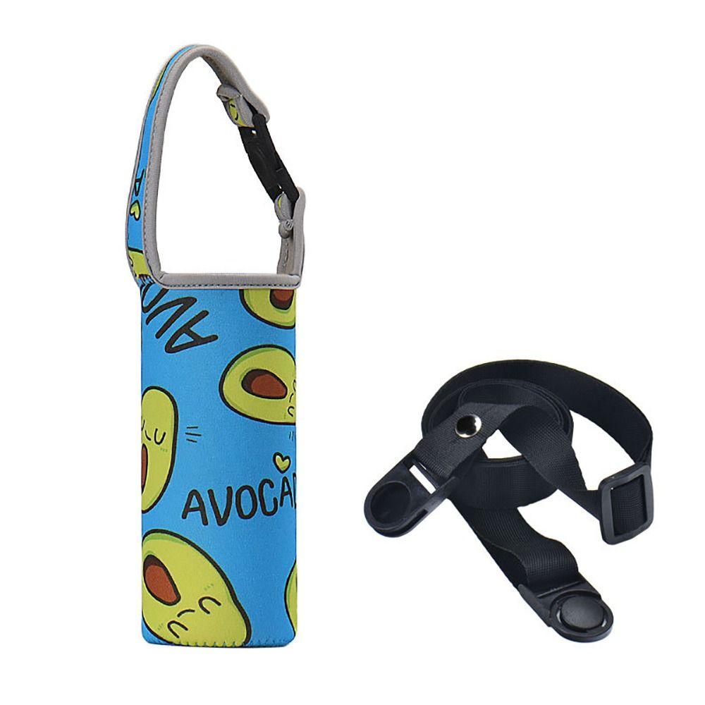 With Straps Vacuum Cup Sleeve Portable Water Bottle Case Water Bottle Cover Outdoor Sport