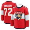 Хоккейная форма Florida Panthers - Красная с Белыми/Темно-синими/Золотыми Акцентами Атлетический Стиль Обязательная Форма 3D Принты Топы с Длинным Рукавом V-образным Вырезом