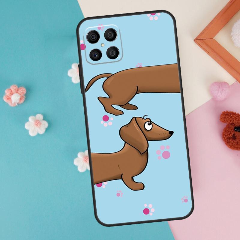 Чехол Мультяшная Собака Такса Для Honor Magic 7 5 6 Lite Pro Honor X8b X9b X9a X8a X8 X9 X9c 50 70 90 200 Lite Обложка