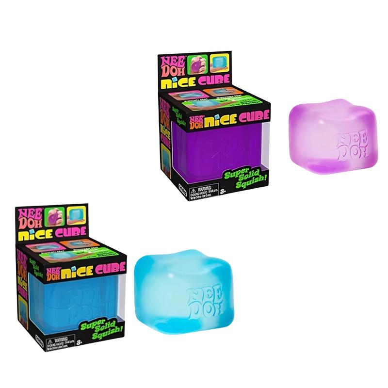 Schylling NeeDoh Nice Cube Сквиши Медленно Возвращающий Форму Шарик от Стресса Игрушка-Антистресс Снятие Стресса Тревожность Сенсорная Игрушка для Детей и Взрослых