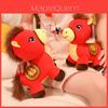 Плюшевая игрушка Лошадь Животное с мягким коротким ворсом для подарков на Лунный Новый год