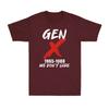 Поколение X Gen X 19651980 Нам Плевать Смешная Саркастичная Винтажная Унисекс Футболка