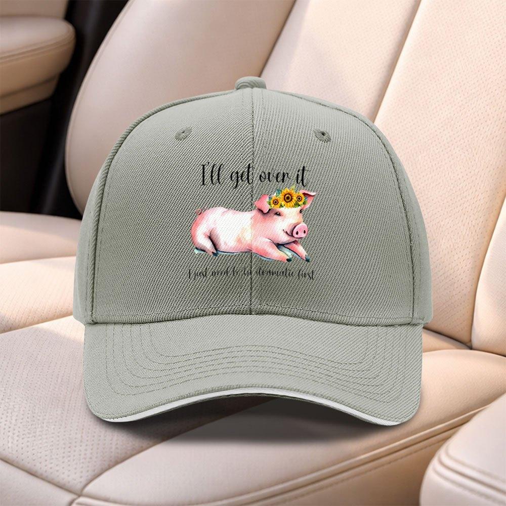 Sunflower Pig Baseball Cap Adjustable Duckbill Hat For Men Women Outdoor Travel Fishing Sports Gift