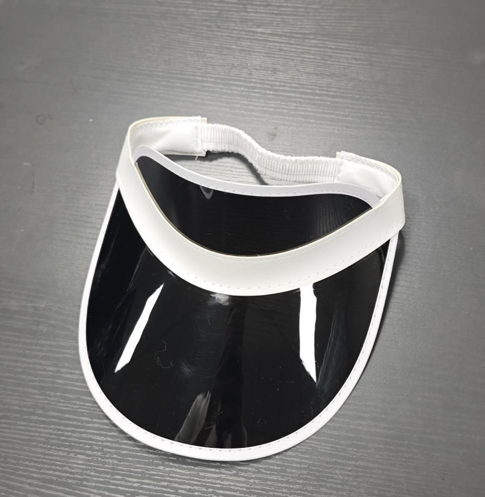Man and Woman Unisex Custom Green Visors Retro Candy Pvc Sun Visor Cap Colored Plastic Visor Hat
