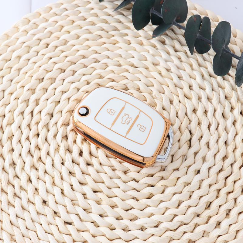 New Soft TPU Fold Car Key Case Cover Shell For Hyundai Tucson Sonata Santa Fe Elantra Accent Solaris Verna Ix25 Ix35 I20 I30 I40
